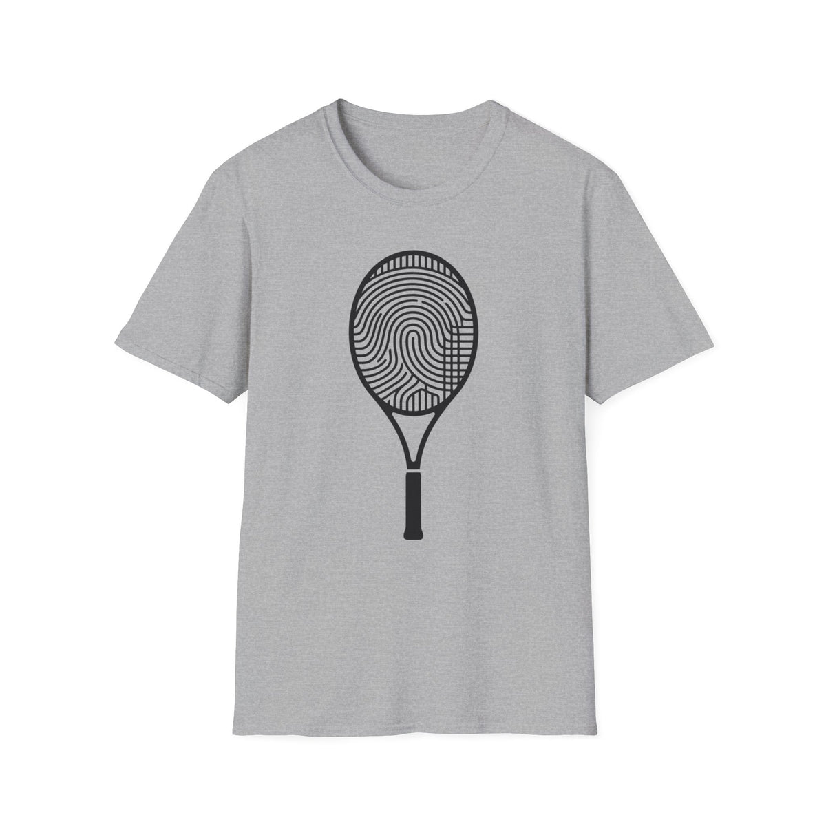 Fingerprint Tennis Racket T-Shirt
