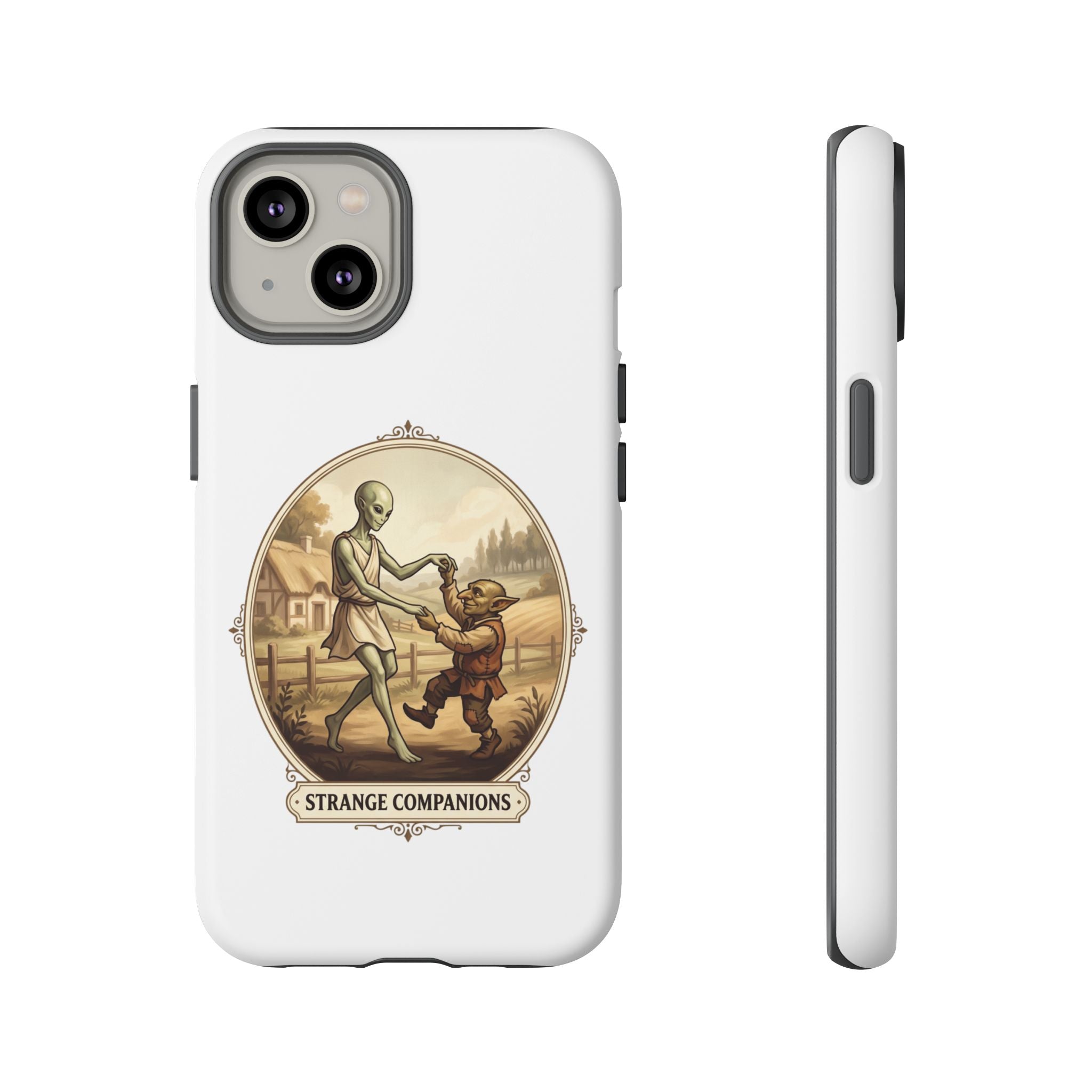 Phone Case — Vintage 'Strange Companions' Alien & Child Illustration