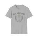 Play More Tennis T-Shirt — 'Play More Tennis That's All' Vintage Tennis Shirt
