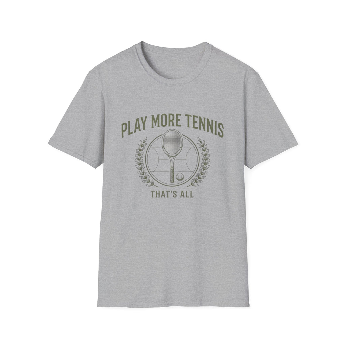Play More Tennis T-Shirt — 'Play More Tennis That's All' Vintage Tennis Shirt
