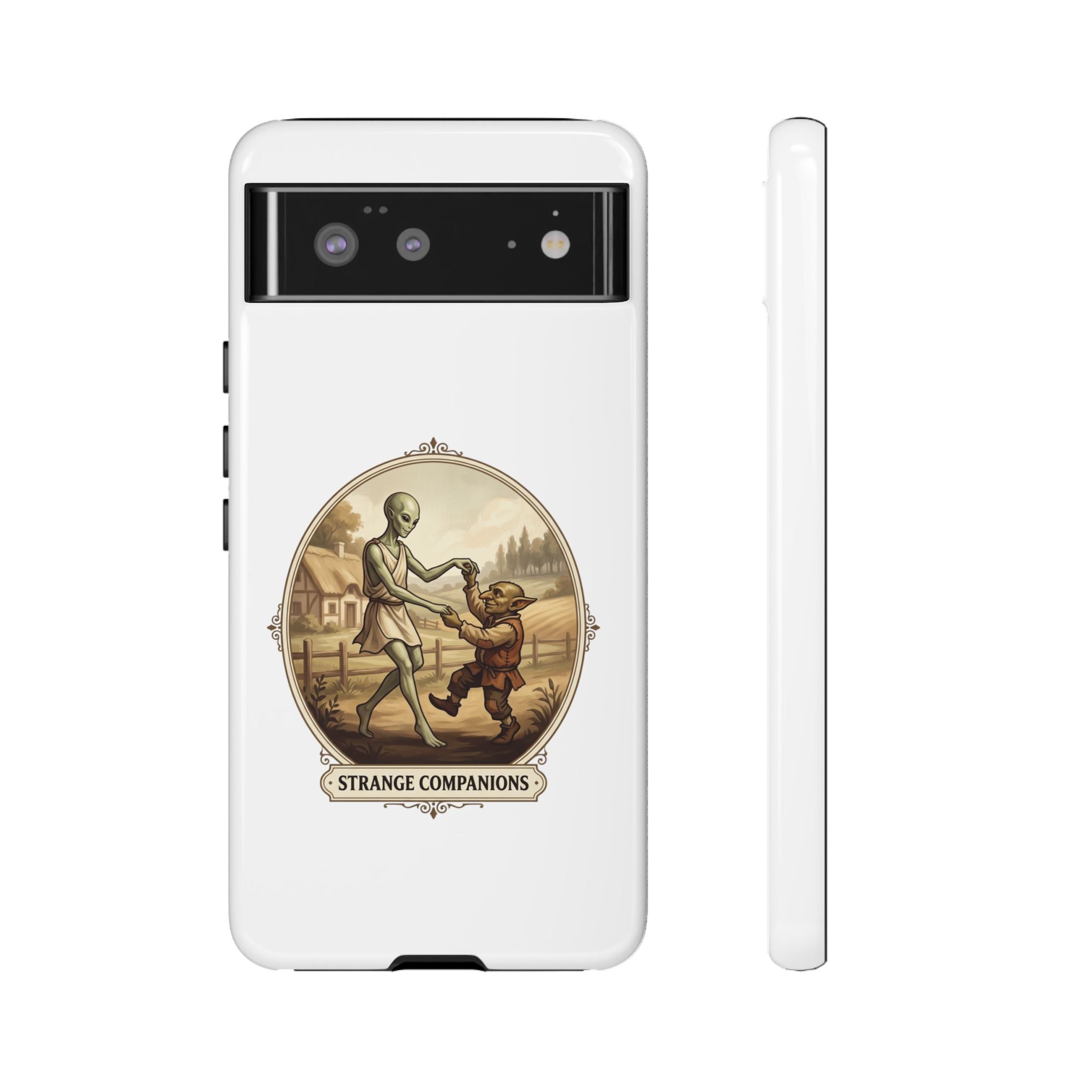 Phone Case — Vintage 'Strange Companions' Alien & Child Illustration
