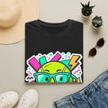 Retro Smiley Sunglasses T-Shirt — Neon Pop Graphic Tee