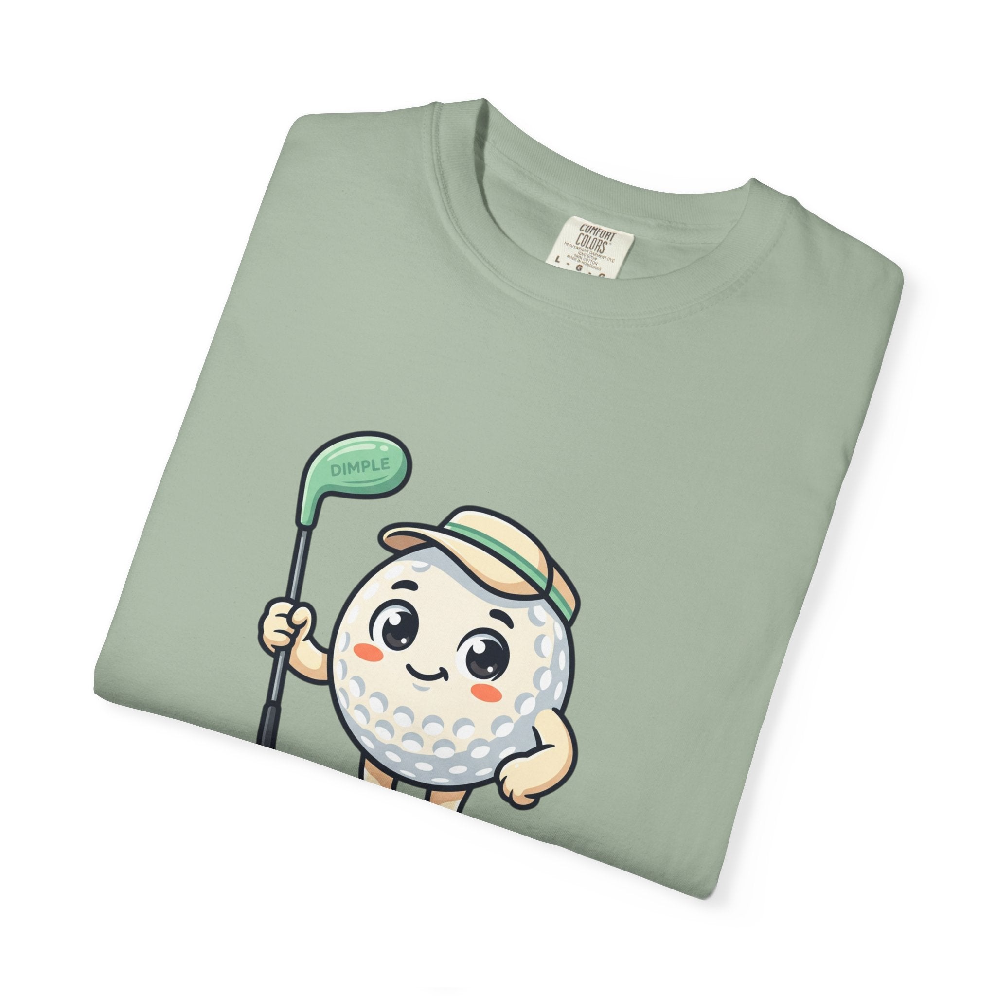 Golf Ball Cartoon T-Shirt — Cute Golfer Graphic Tee