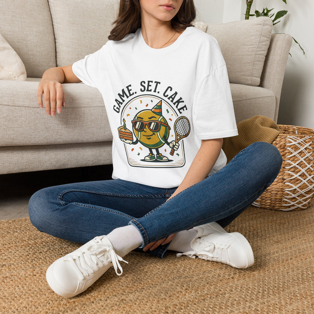 Game. Set. Cake. Tennis Slice Graphic Tee