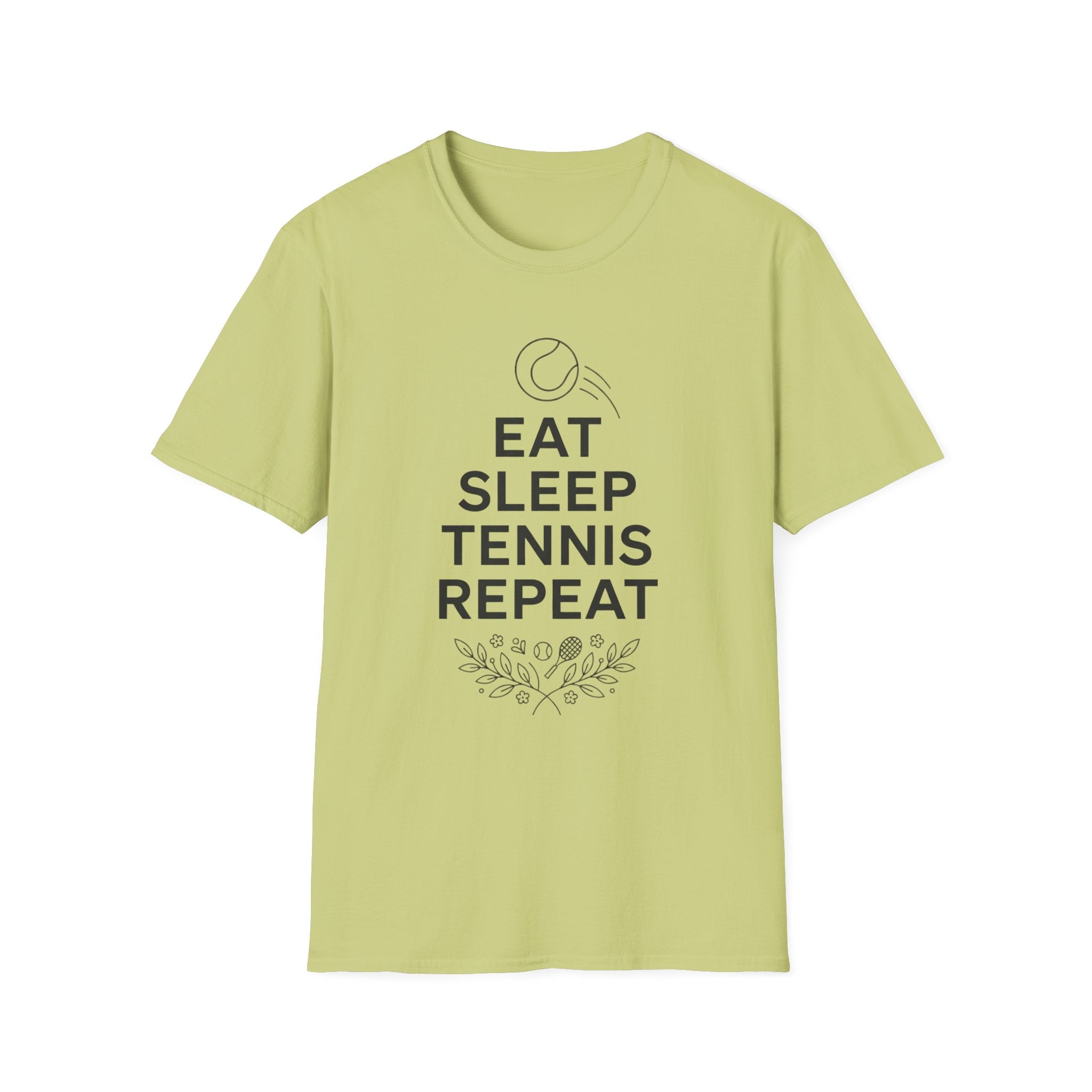 Eat Sleep Tennis Repeat T-Shirt — Tennis Player Graphic Tee