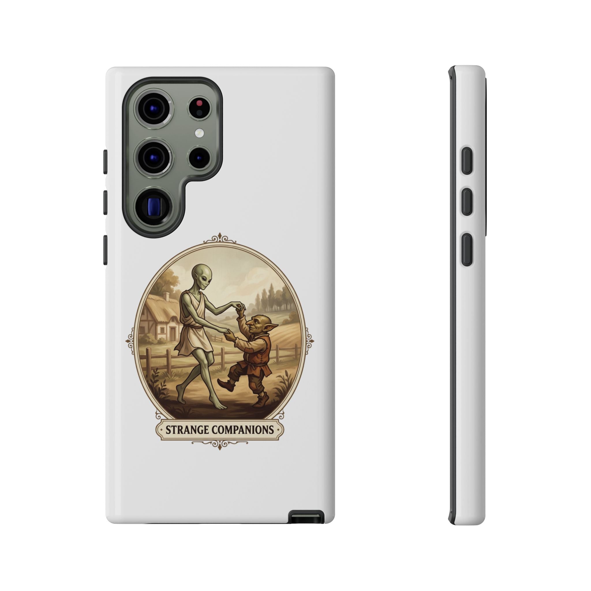 Phone Case — Vintage 'Strange Companions' Alien & Child Illustration
