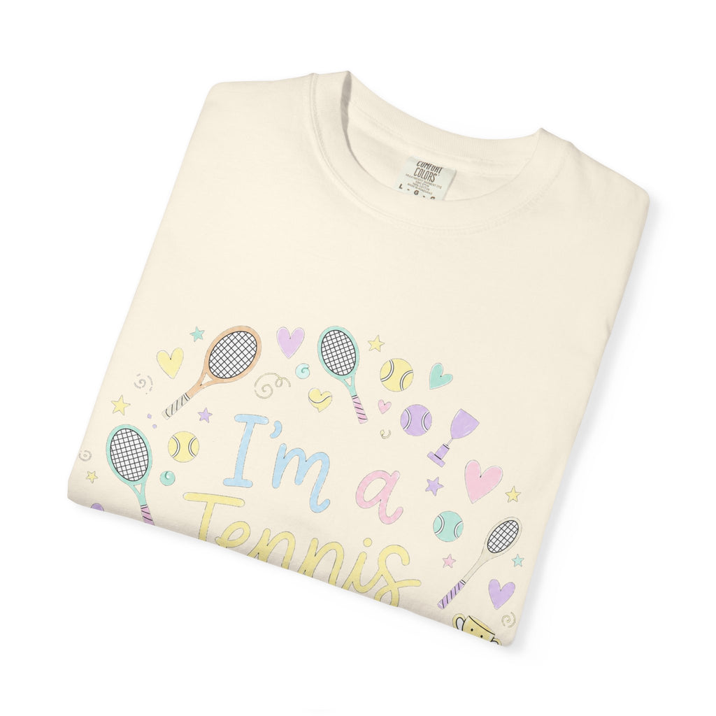 I'm a Tennis Addict T‑Shirt — Cute Pastel Tennis Graphic Tee for Players & Fans