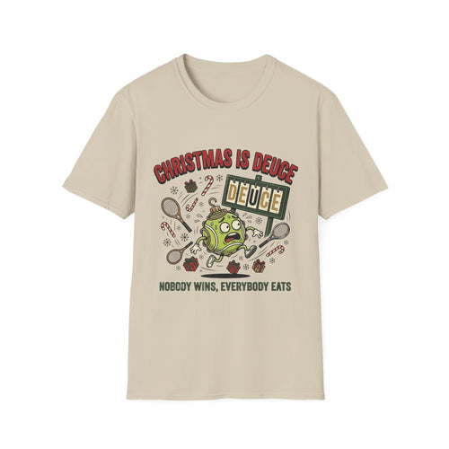 Christmas Is Deuce T-Shirt — Funny Holiday Card Game Tee