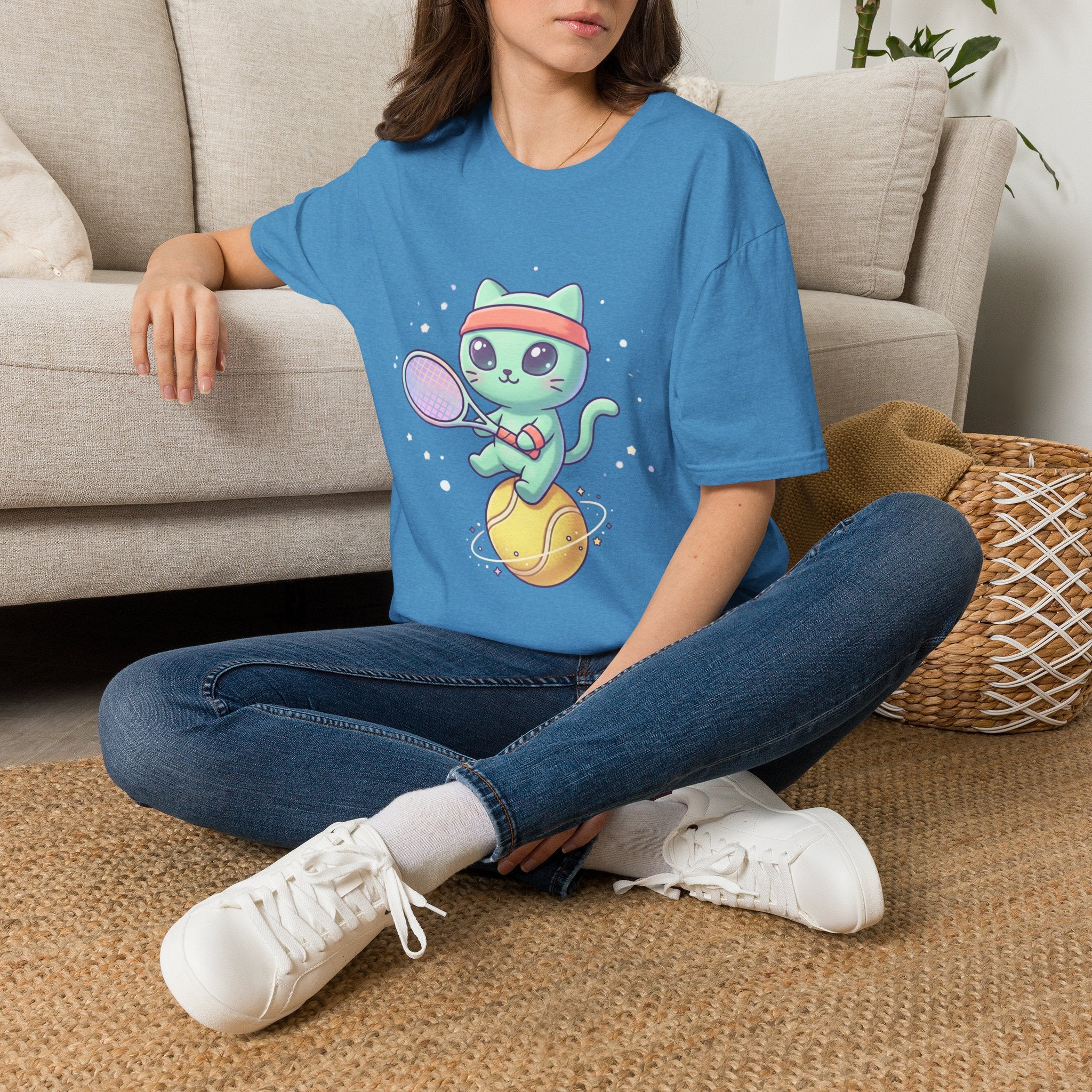Cute Tennis Cat T-Shirt