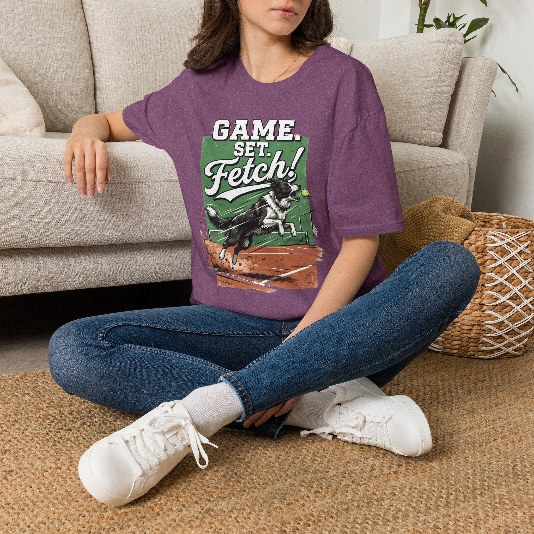 Game, Set, Fetch! Tennis Dog T-Shirt — Funny Pet Lover Athletic Tee