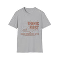 Tennis First T-Shirt — Snacks Immediately After Tee