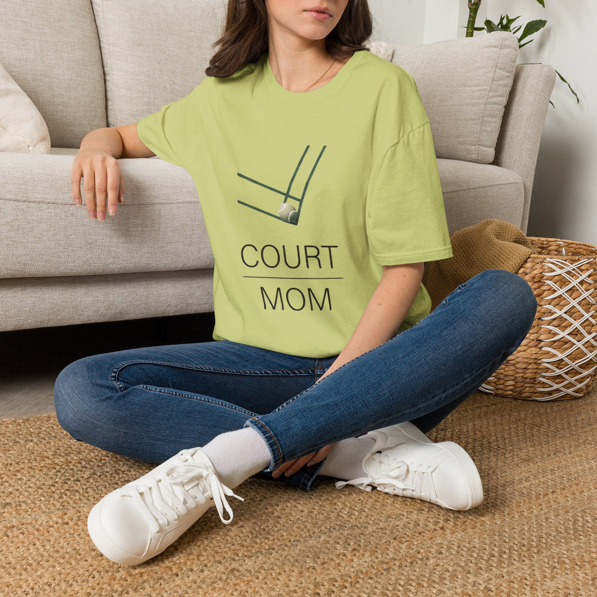 Court Mom T‑Shirt – tennis Mom Tee