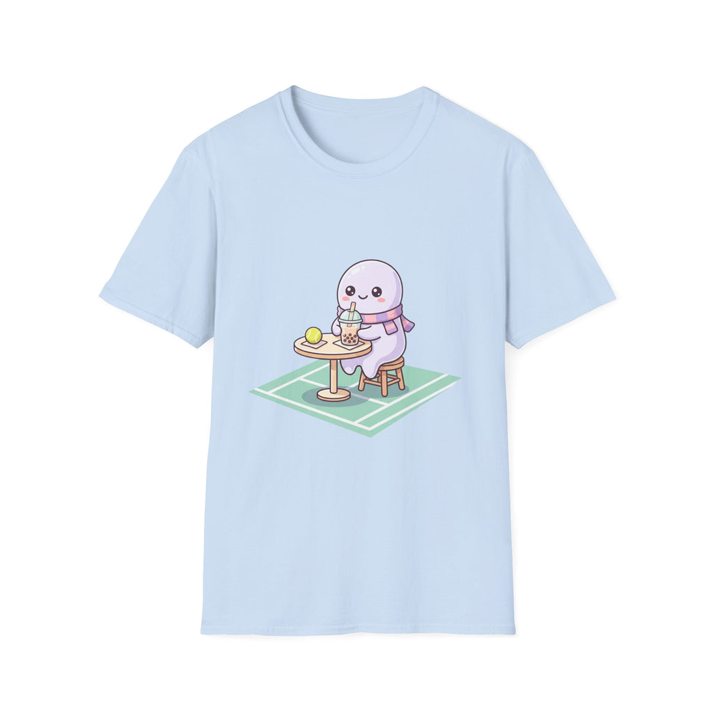 Cute Seal Cafe T-Shirt — Kawaii Sea Otter Drinking Bubble Tea