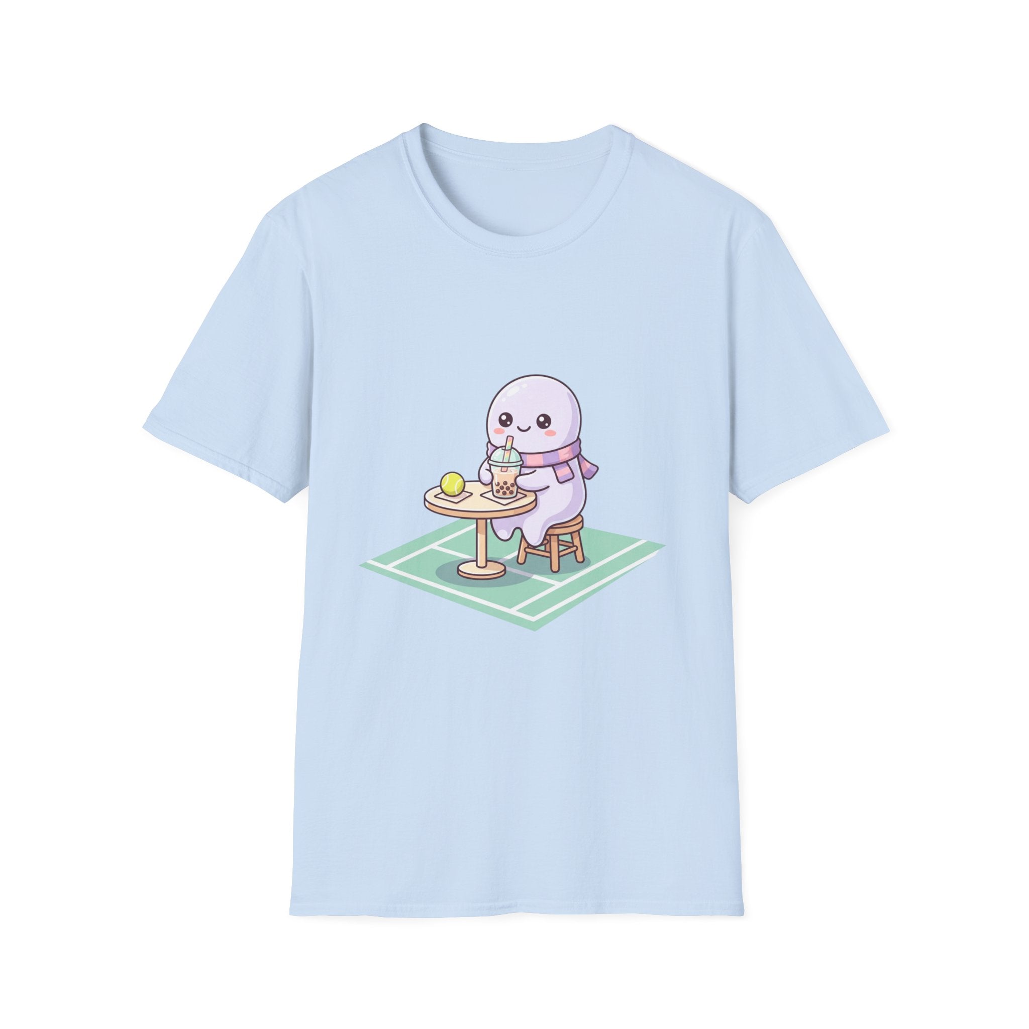 Cute Seal Cafe T-Shirt — Kawaii Sea Otter Drinking Bubble Tea