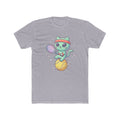 Retro Kawaii Tennis Cat Tee — Cute Alien Cat Playing Tennis Graphic T-Shirt