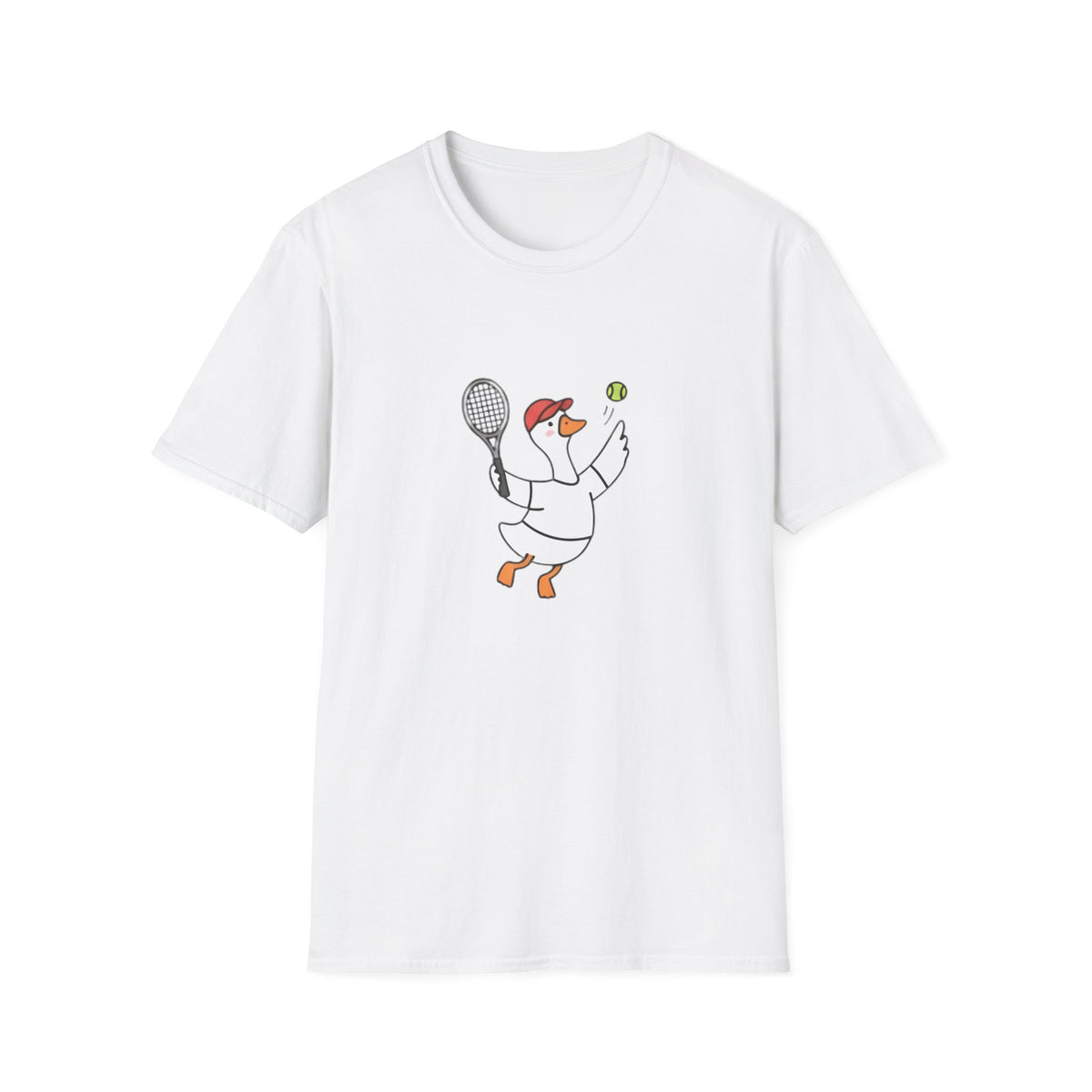 Tennis Goose T‑Shirt — Cute Duck Playing Tennis Graphic Tee