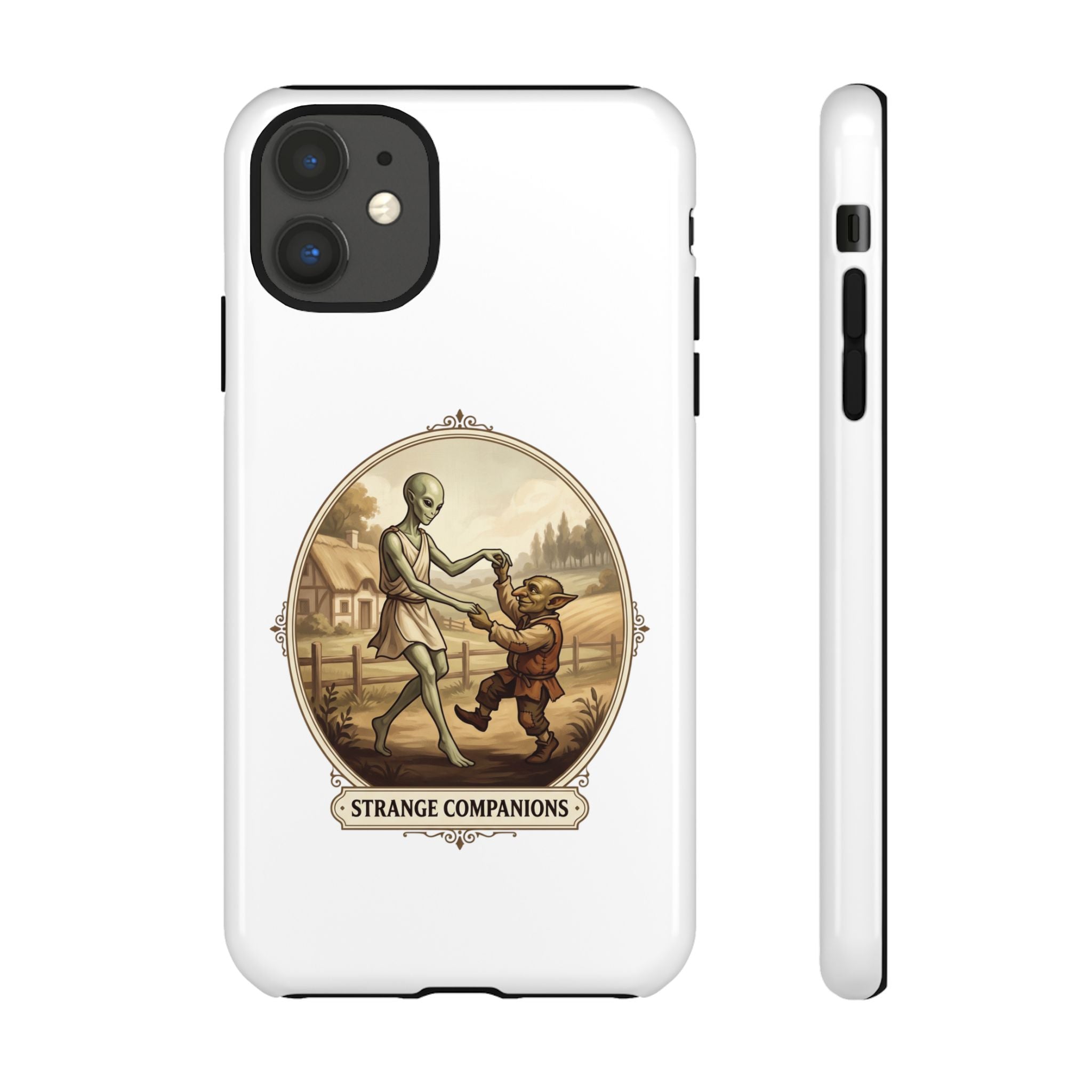 Phone Case — Vintage 'Strange Companions' Alien & Child Illustration