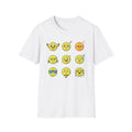 Emoji Faces T-Shirt — Cute & Funny Mood Grid Graphic Tee