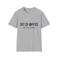 T-Shirt — "Out of Office on the Court" Tennis Graphic Tee