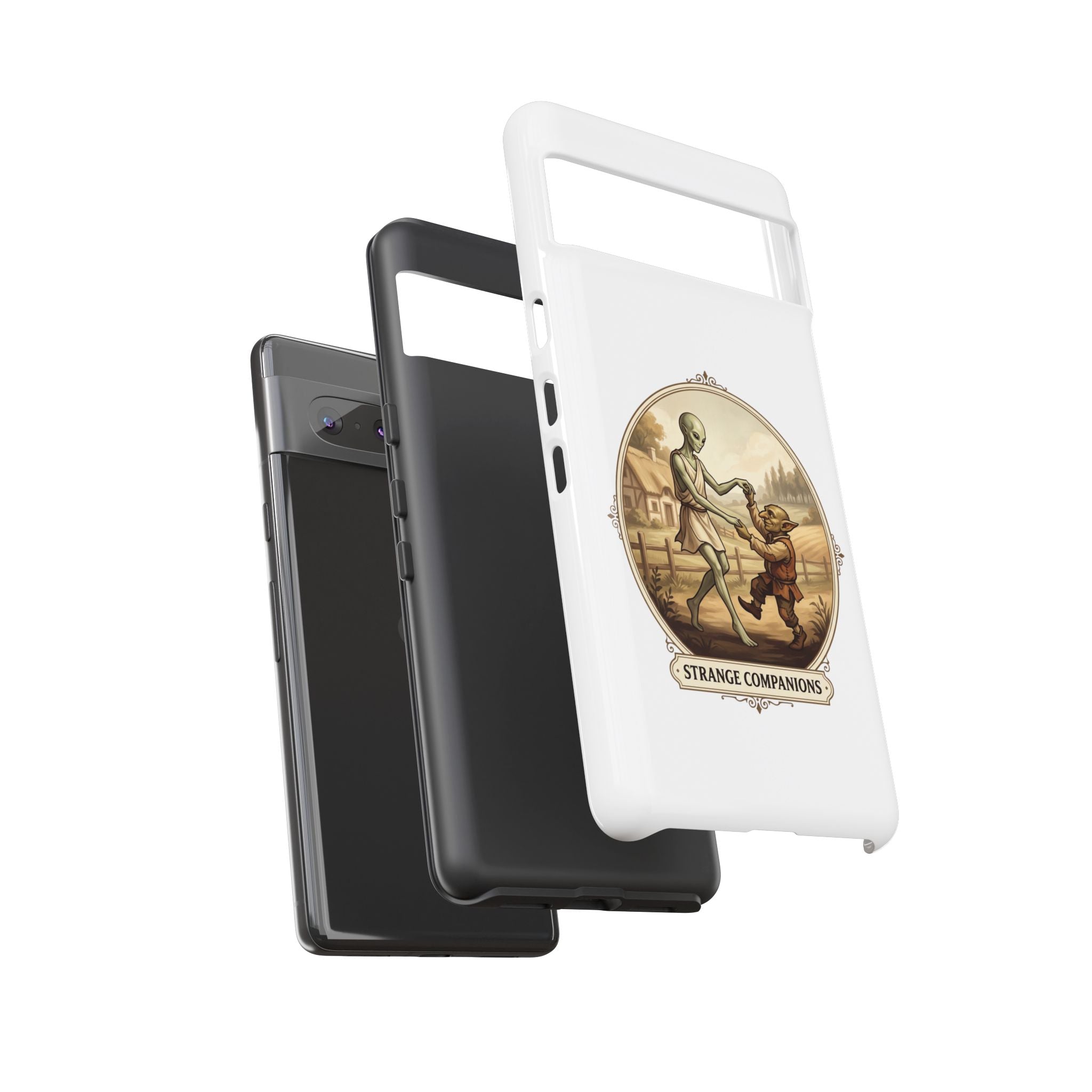 Phone Case — Vintage 'Strange Companions' Alien & Child Illustration