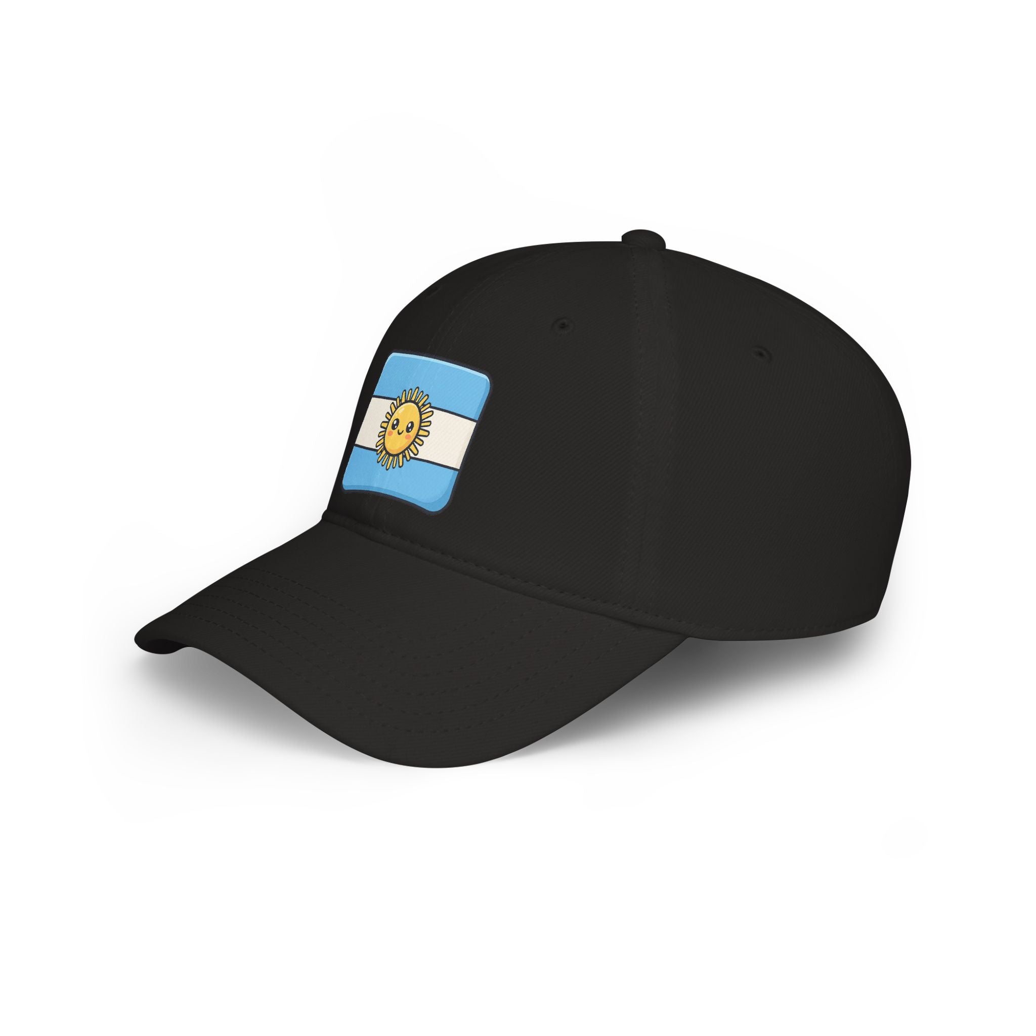 Argentina Sun Flag Baseball Cap — Low Profile Red Hat