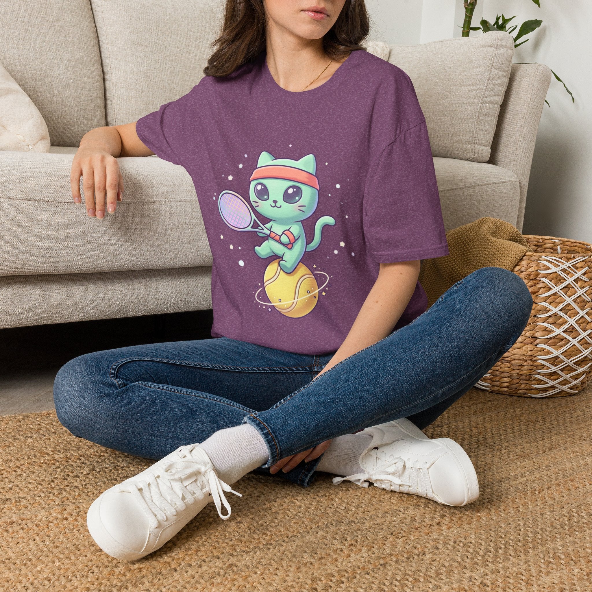 Cute Tennis Cat T-Shirt