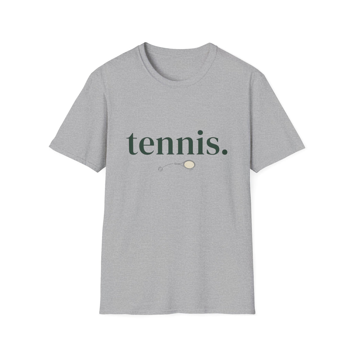 Tennis Tee — Minimalist 'tennis.' T-Shirt