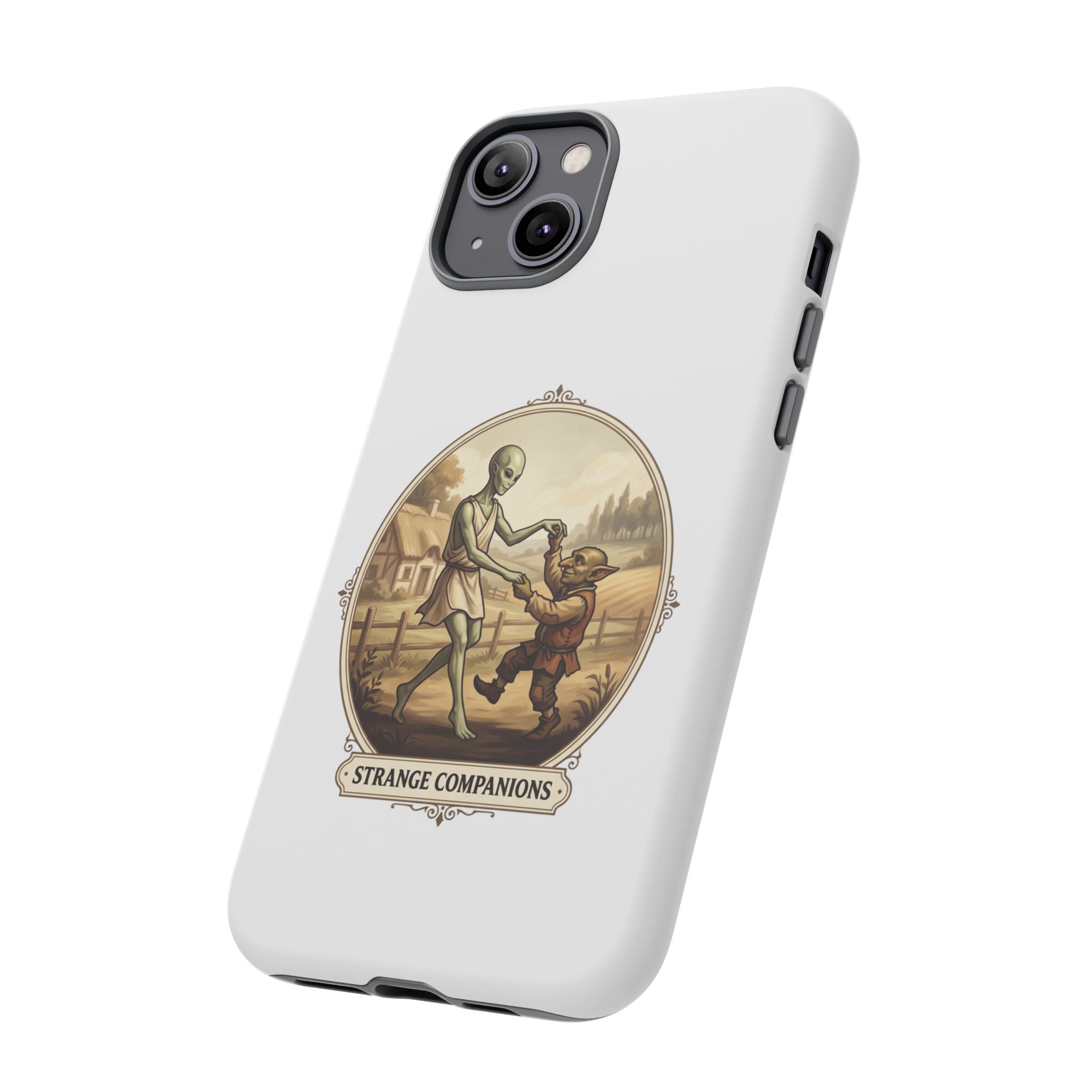 Phone Case — Vintage 'Strange Companions' Alien & Child Illustration