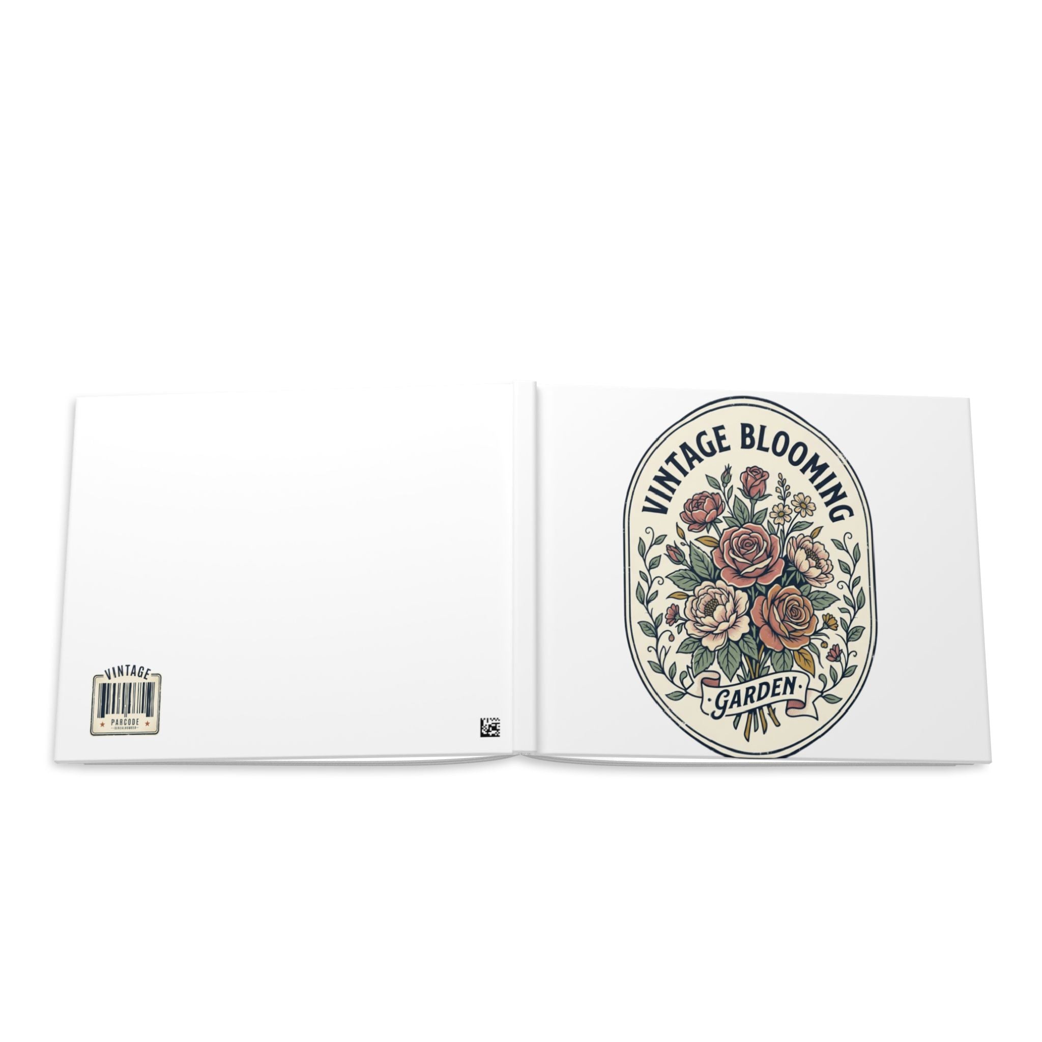 Vintage Blooming Garden Hardcover Photo Book — Floral Keepsake Album