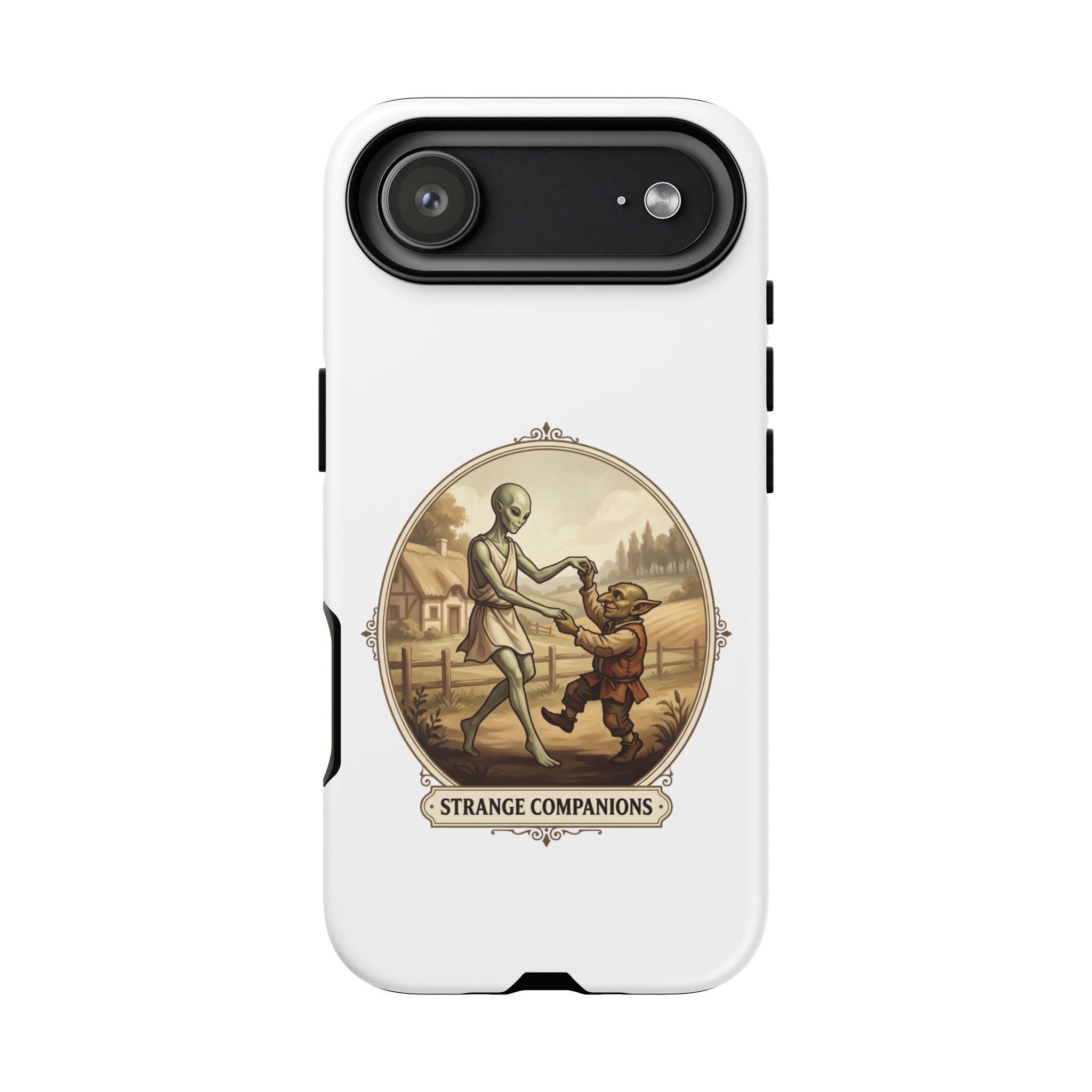 Phone Case — Vintage 'Strange Companions' Alien & Child Illustration