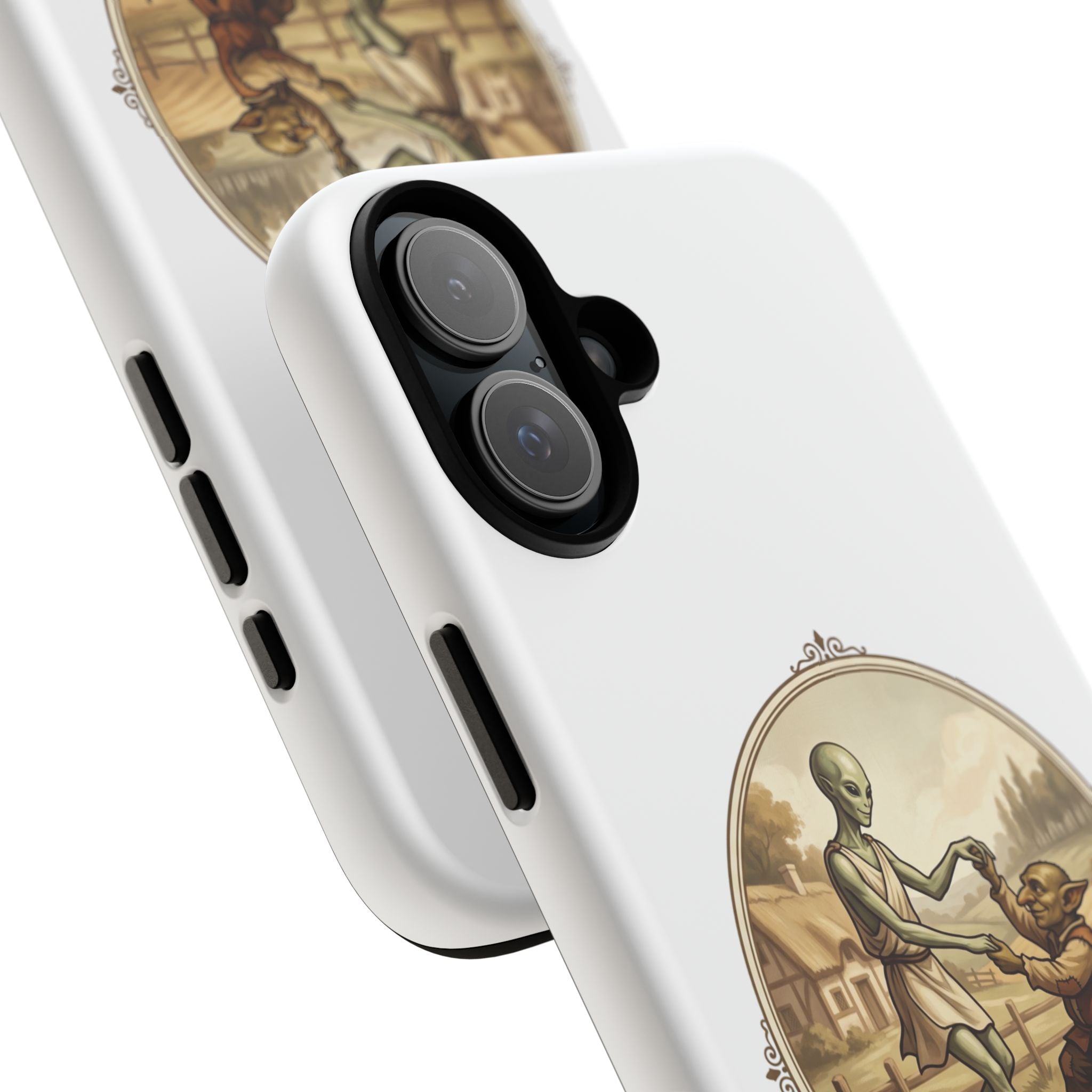 Phone Case — Vintage 'Strange Companions' Alien & Child Illustration