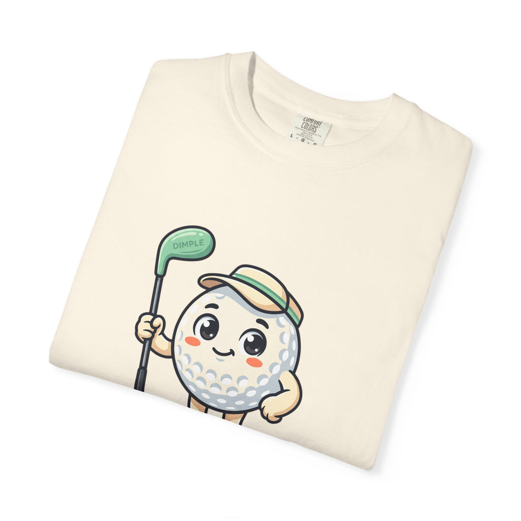 Golf Ball Cartoon T-Shirt — Cute Golfer Graphic Tee