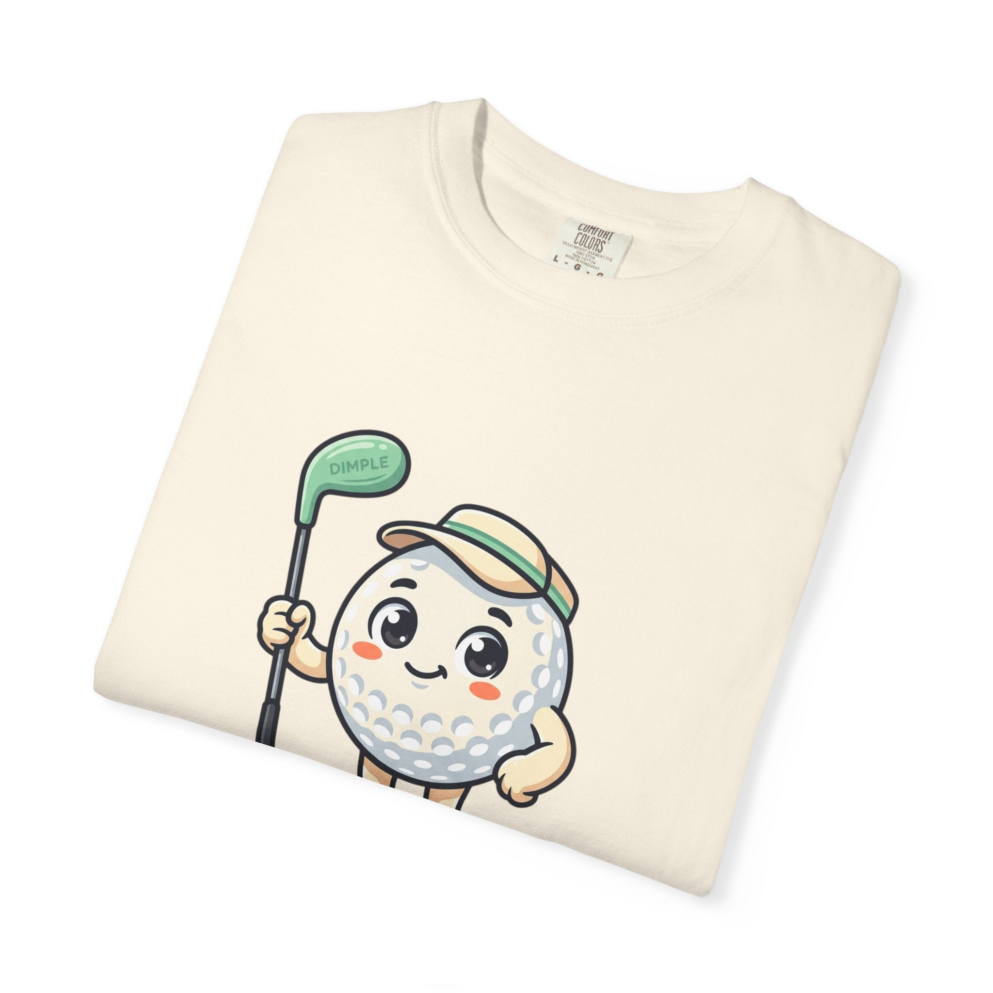 Golf Ball Cartoon T-Shirt — Cute Golfer Graphic Tee