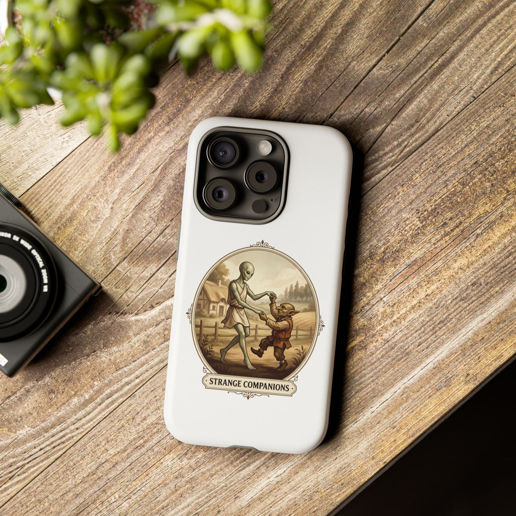 Phone Case — Vintage 'Strange Companions' Alien & Child Illustration