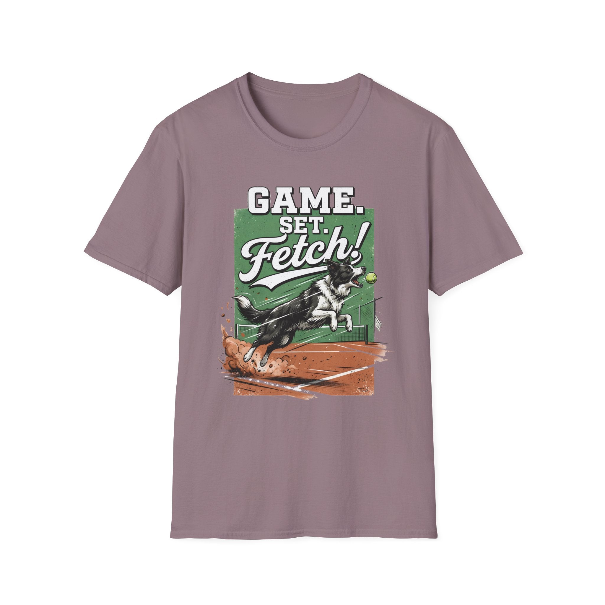 Game, Set, Fetch! Tennis Dog T-Shirt — Funny Pet Lover Athletic Tee