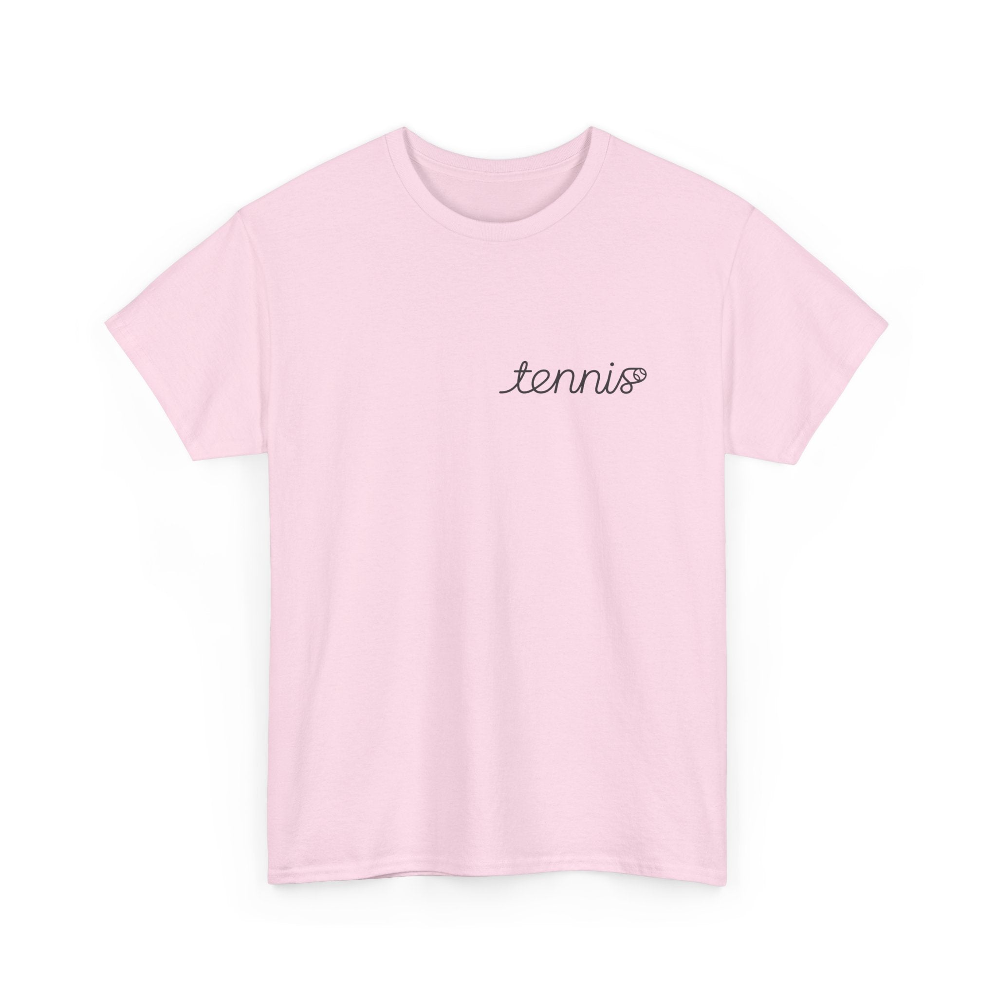 Tennis Serve Line Art Tee — Minimalist Tennis T-Shirt