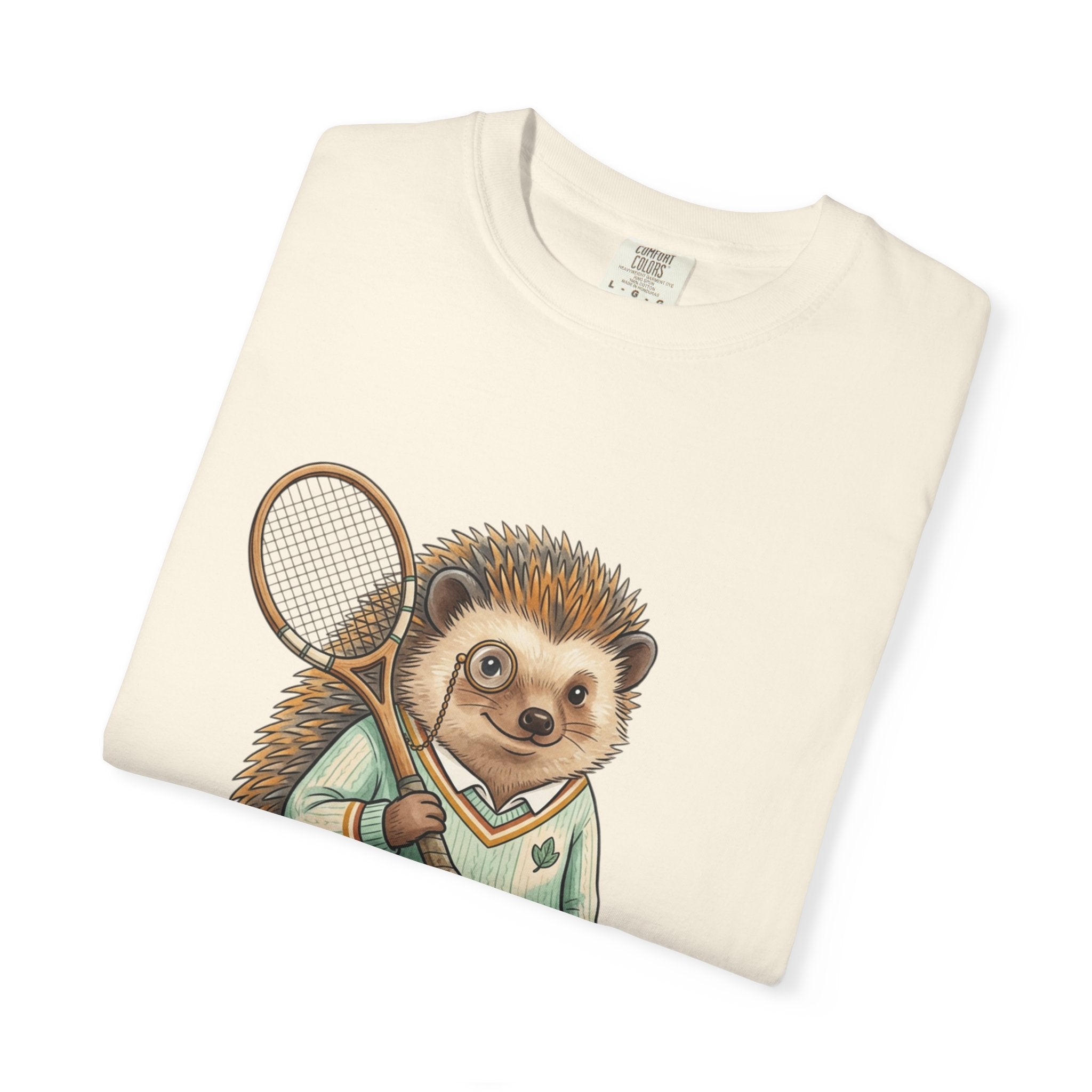 Hedgehog Tennis Player T‑Shirt — Cute Vintage Sports Animal Tee