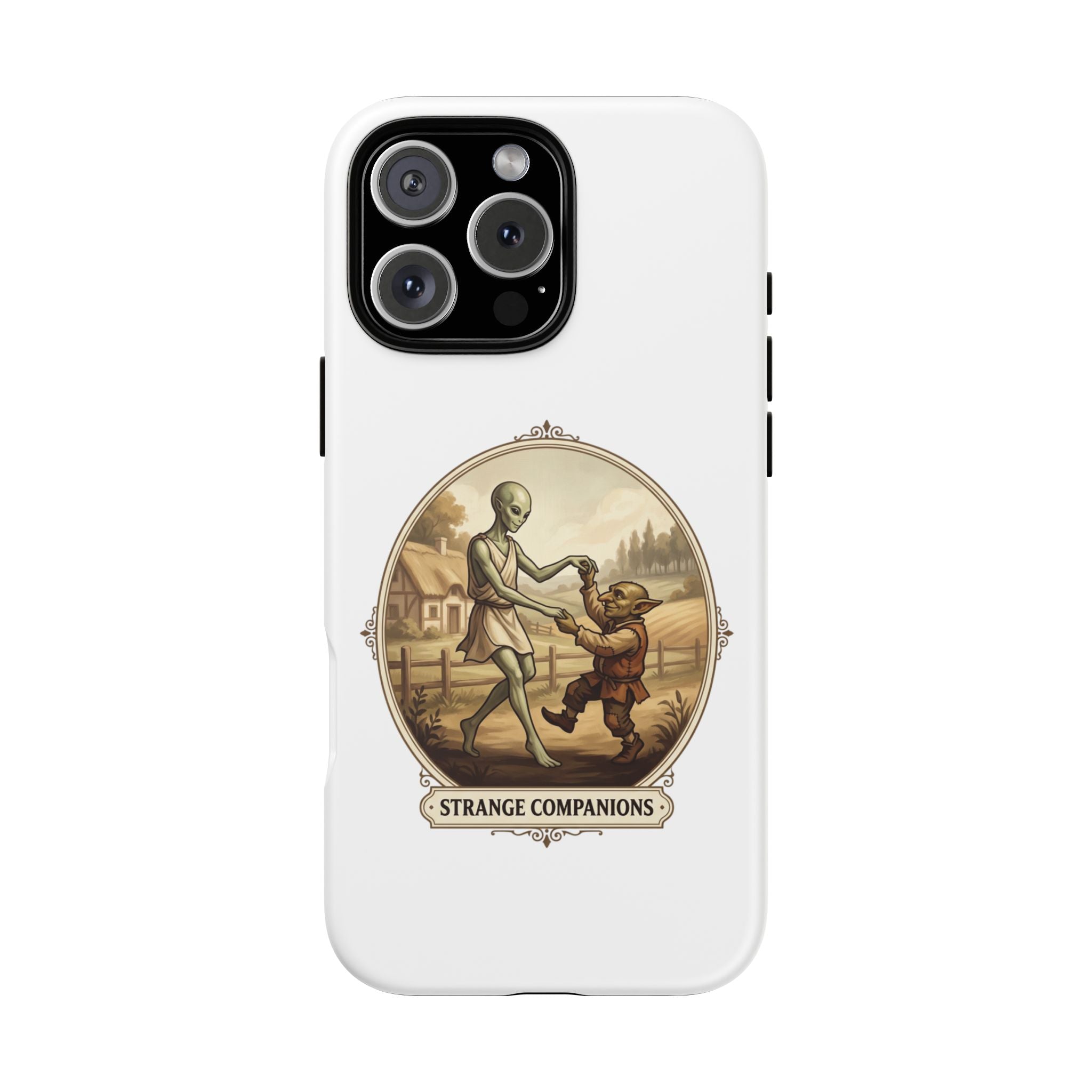 Phone Case — Vintage 'Strange Companions' Alien & Child Illustration
