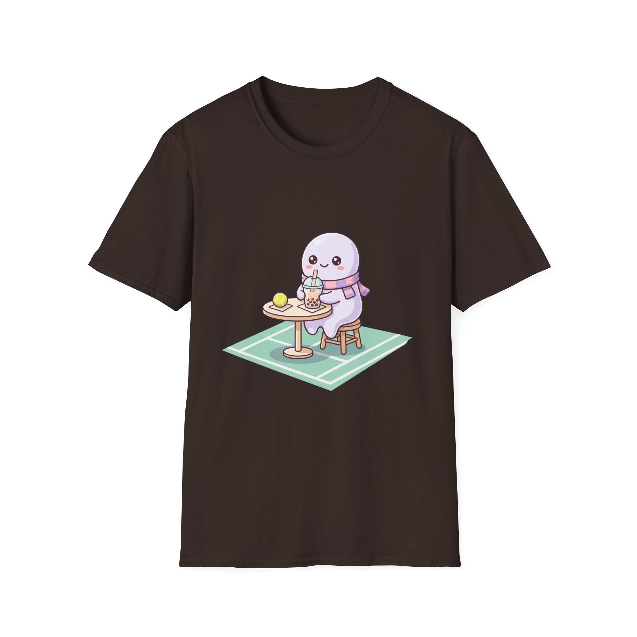 Cute Seal Cafe T-Shirt — Kawaii Sea Otter Drinking Bubble Tea