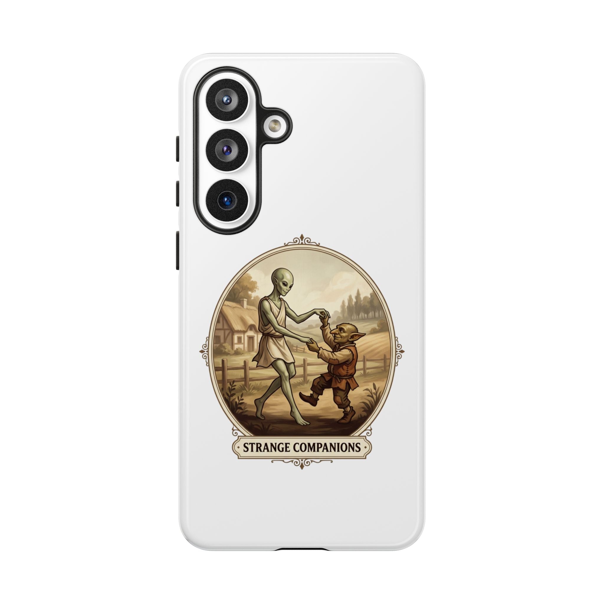 Phone Case — Vintage 'Strange Companions' Alien & Child Illustration