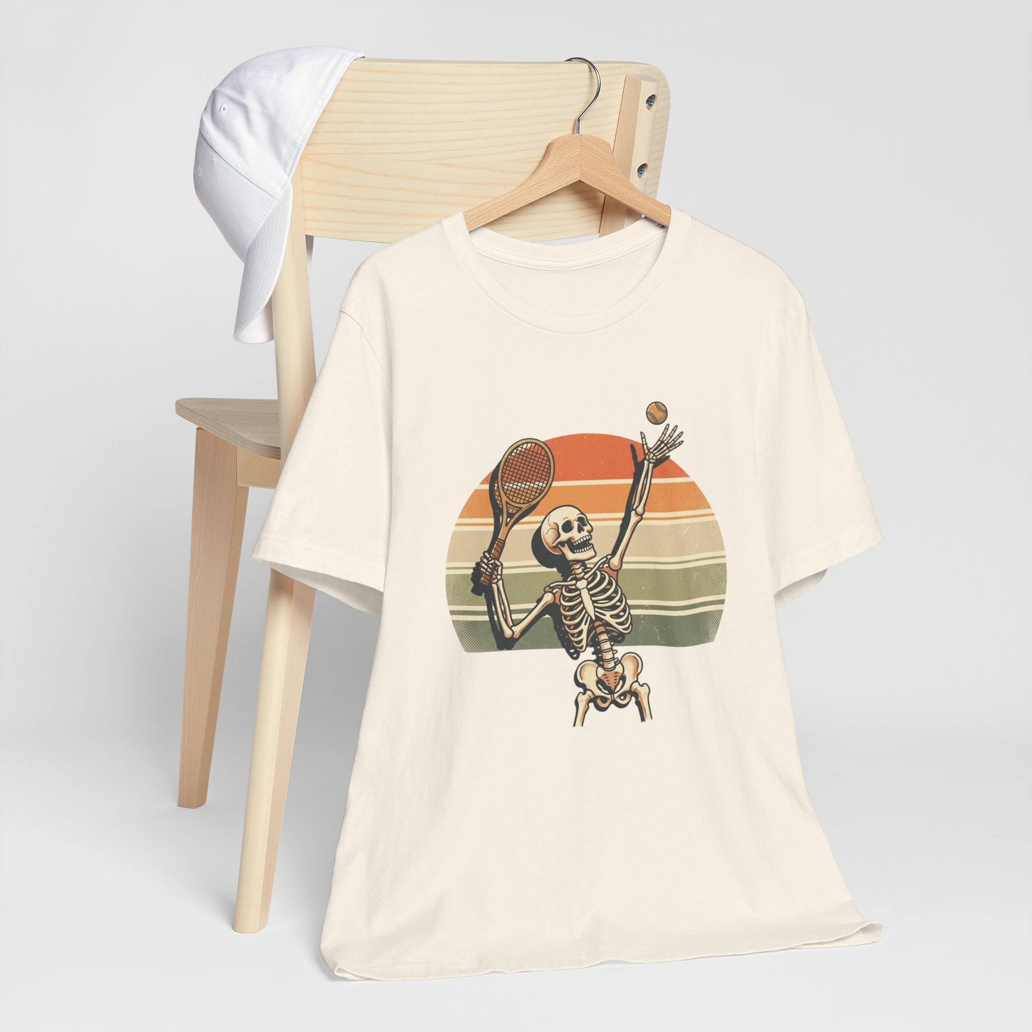 Skeleton Tennis Vintage Sunset Tee