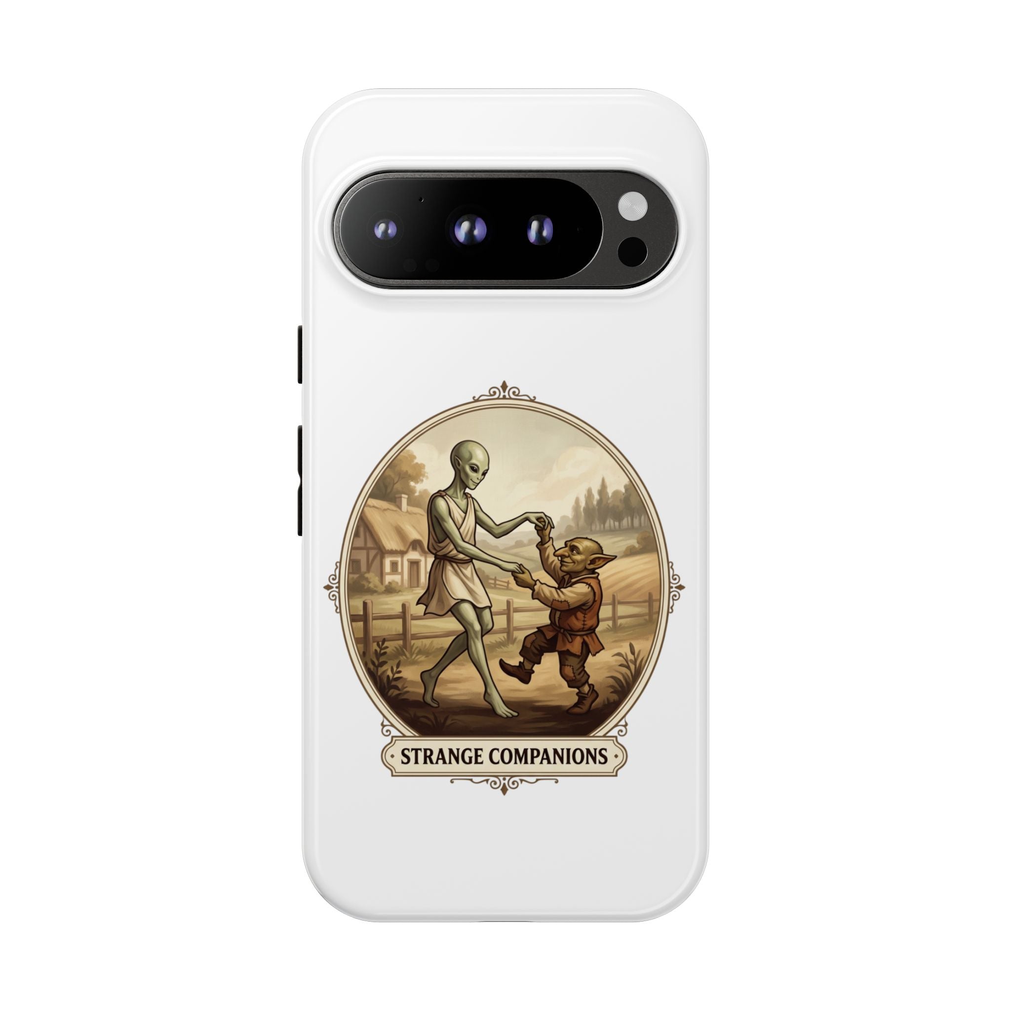 Phone Case — Vintage 'Strange Companions' Alien & Child Illustration
