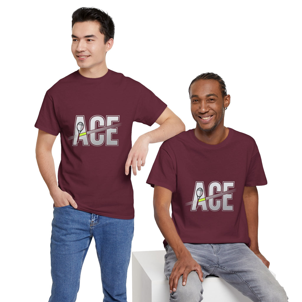 Ace Graphic Tee — Minimal Tennis 'ACE' Design