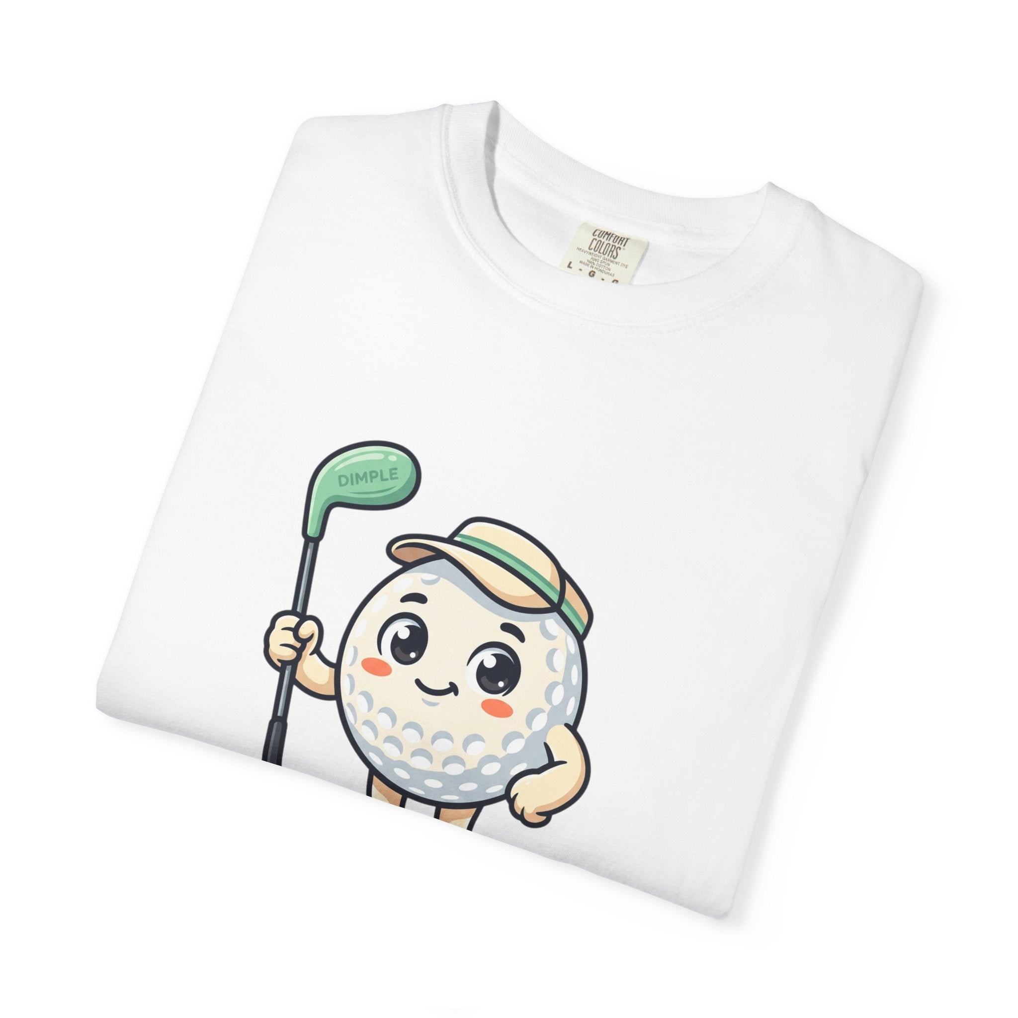 Golf Ball Cartoon T-Shirt — Cute Golfer Graphic Tee