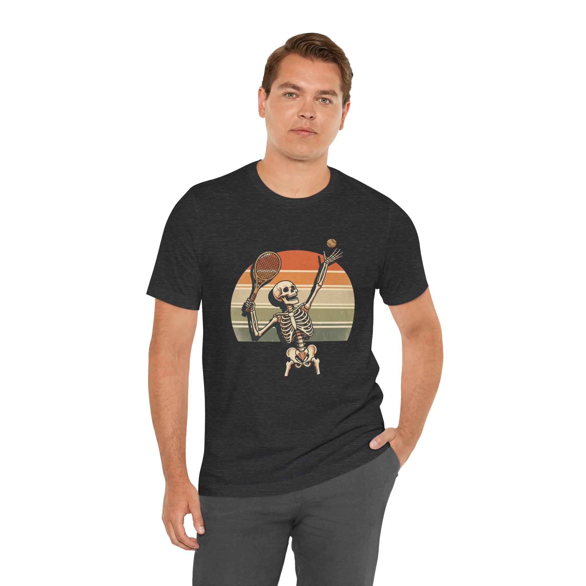 Skeleton Tennis Vintage Sunset Tee