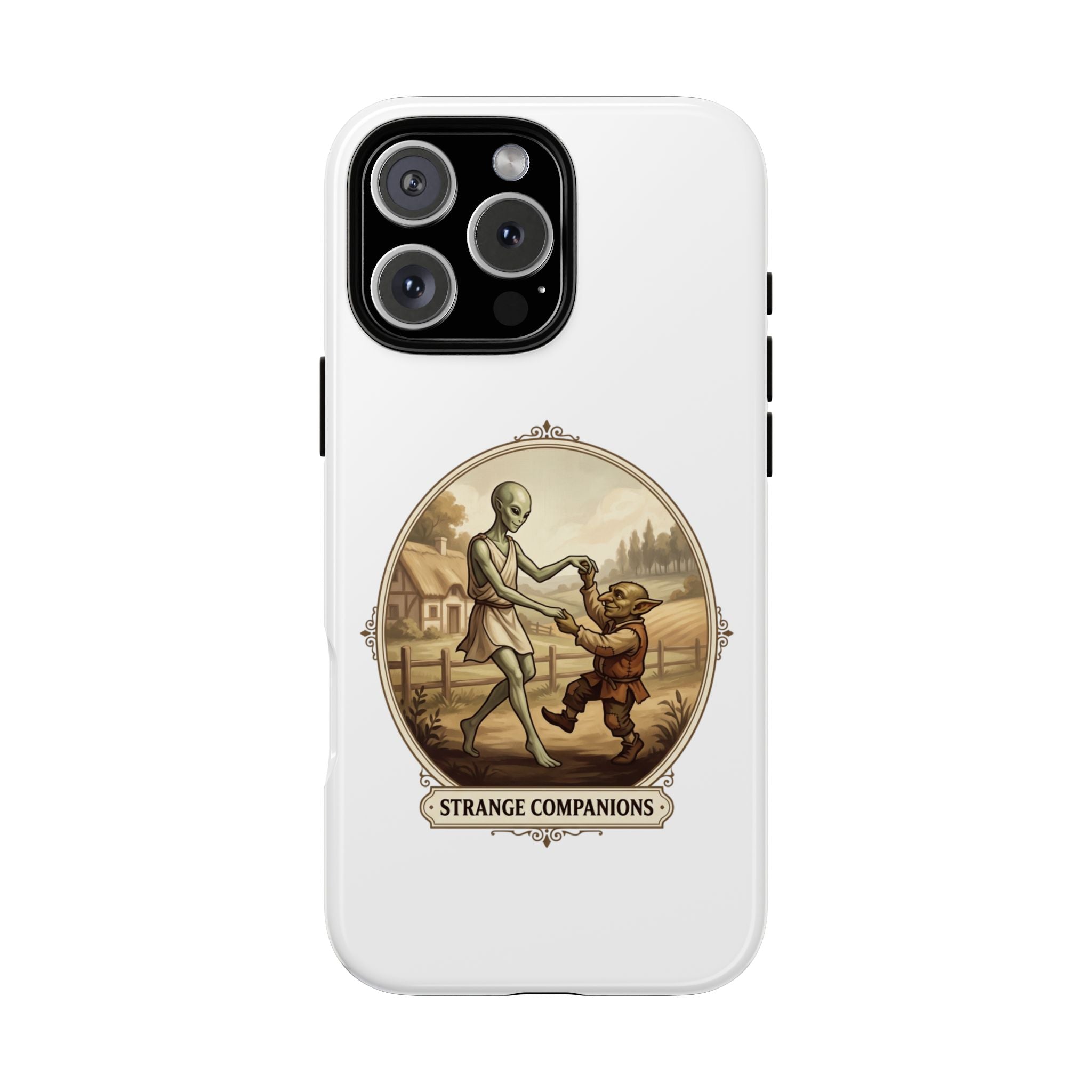 Phone Case — Vintage 'Strange Companions' Alien & Child Illustration