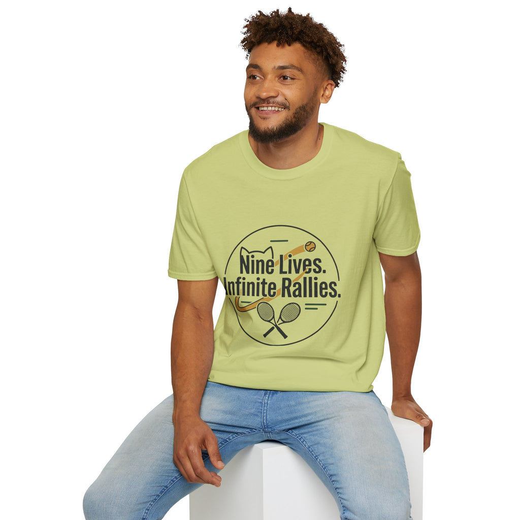 T-shirt Cat & Racket Graphic