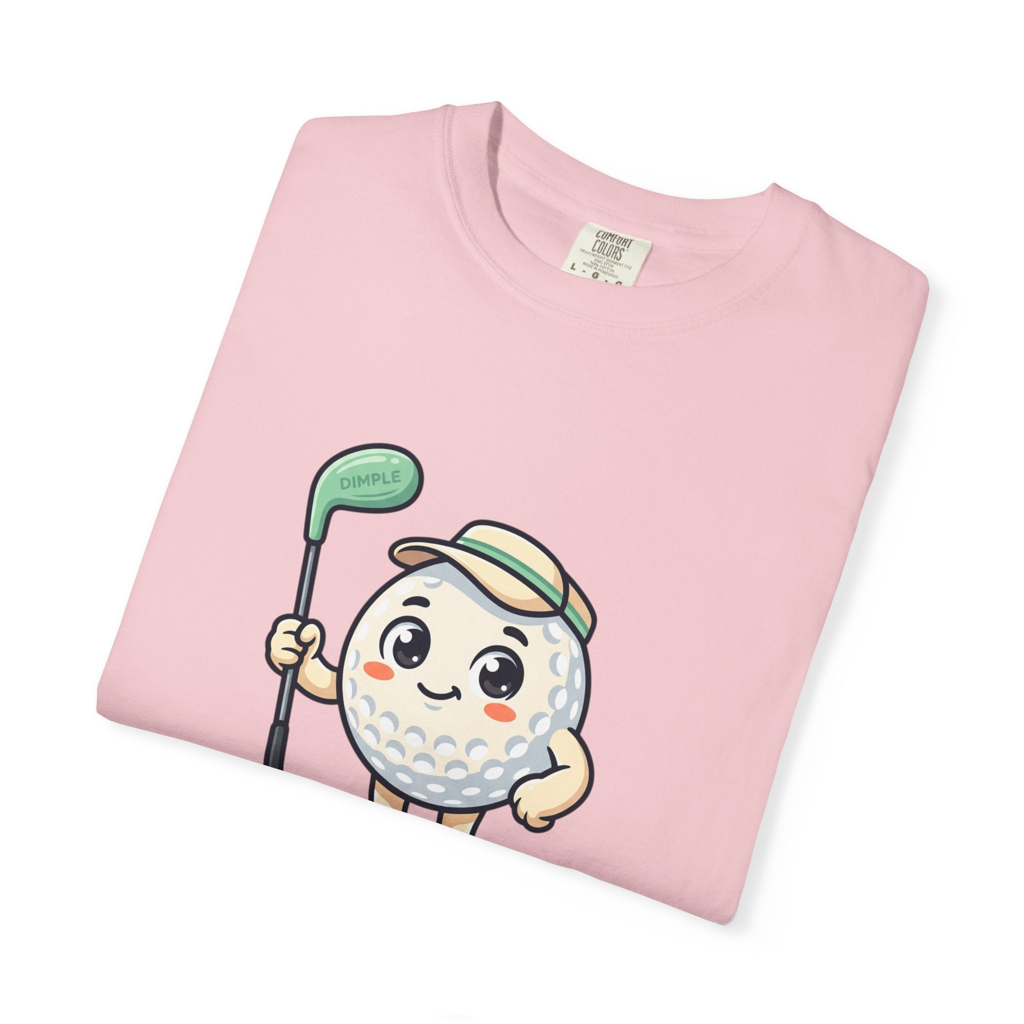 Golf Ball Cartoon T-Shirt — Cute Golfer Graphic Tee