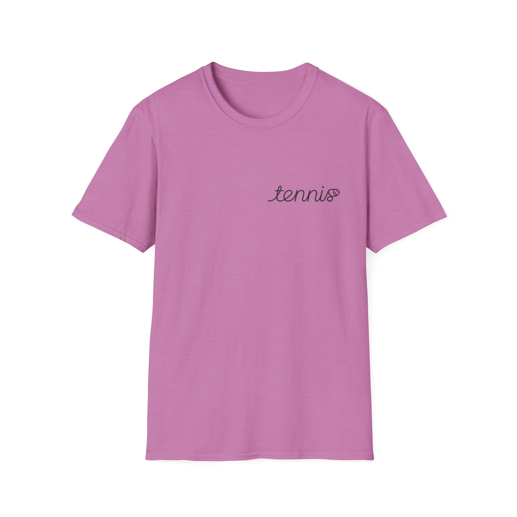 Tennis Script T-Shirt — Minimal Athletic Tee for Players & Fans