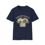 T-Shirt — "Tennis Runs Through Me" Vintage Tennis Heartbeat Tee